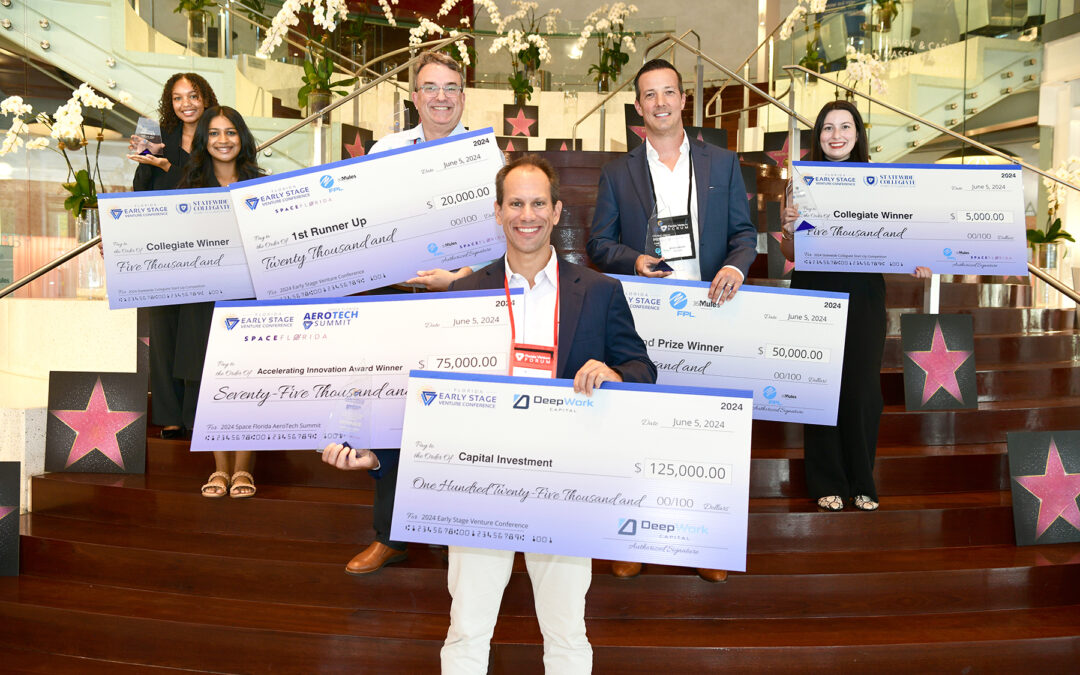 Florida Venture Forum, Space Florida, Deepwork Capital, and FPL announce Winners of $300,000 In 2024 Early Stage Venture Conference Investment